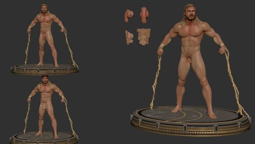 Thor Love And Thunder Naked - STL 3D print files