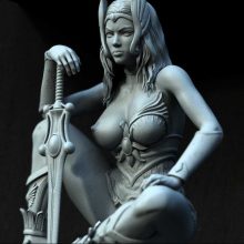 Warrior Woman - STL 3D print files