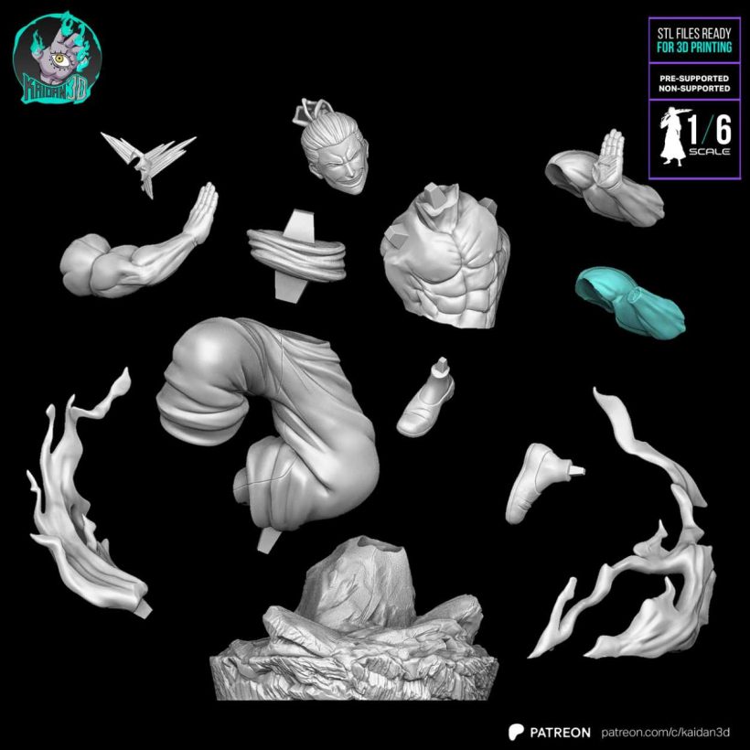Yuji x Todo vs Mahito - STL - STL 3D print files