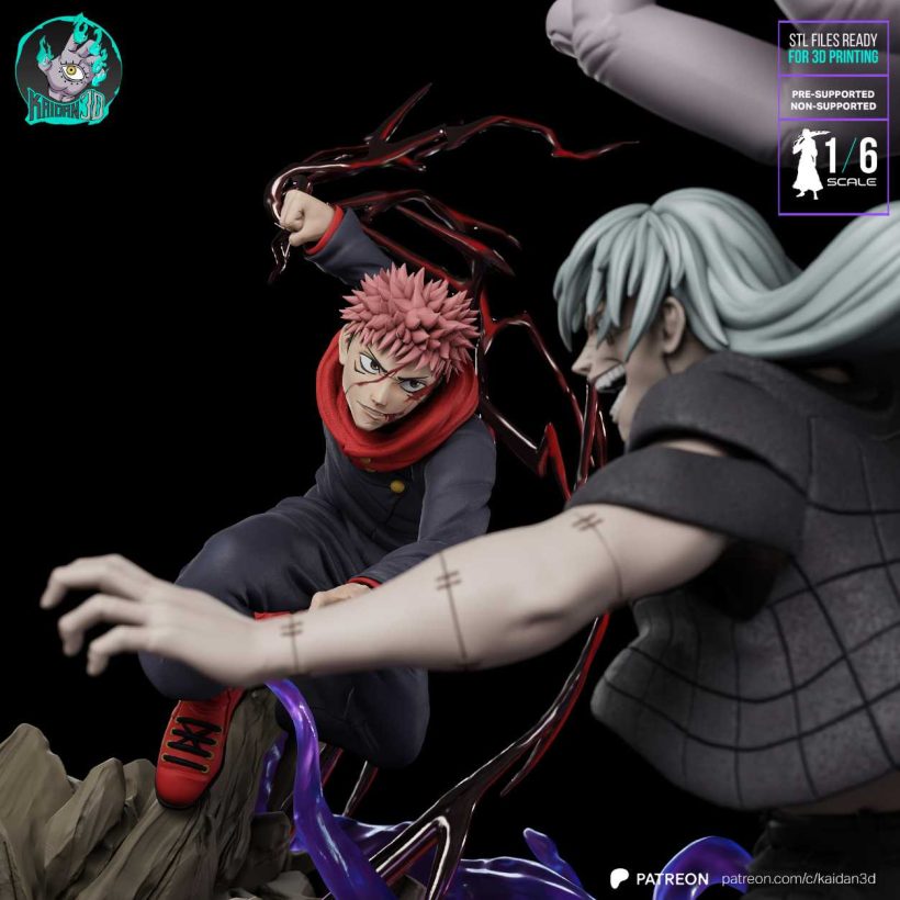 Yuji x Todo vs Mahito - STL - STL 3D print files