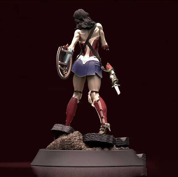 Zombie Wonder Woman - STL 3D print files