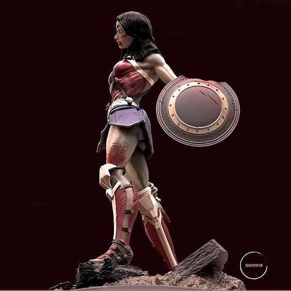 Zombie Wonder Woman - STL 3D print files