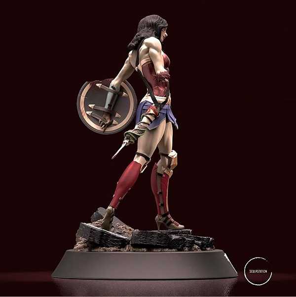 Zombie Wonder Woman - STL 3D print files