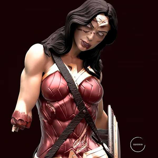 Zombie Wonder Woman - STL 3D print files