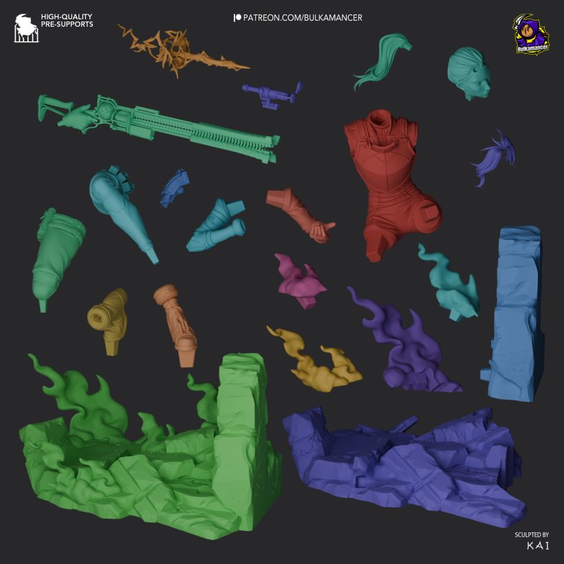 Caitlyn - Arcane - 3D print model-3-6