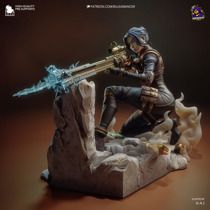 Caitlyn - Arcane - 3D print model-3