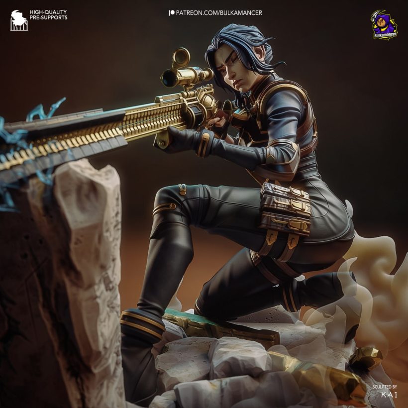 Caitlyn - Arcane - 3D print model-4