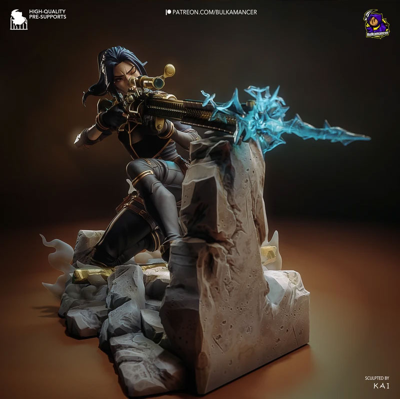 Caitlyn - Arcane - 3D print model