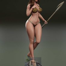 5202 CAVEWOMAN NSFW - STL 3D Print Files
