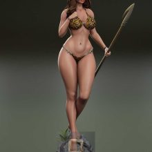 5202 CAVEWOMAN NSFW - STL 3D Print Files