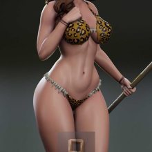 5202 CAVEWOMAN NSFW - STL 3D Print Files