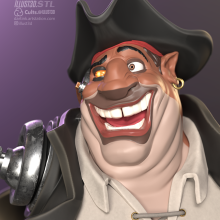 John Silver Treasure Planet 3D Printable STL File - 3D print model-3