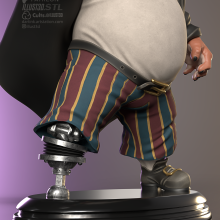 John Silver Treasure Planet 3D Printable STL File - 3D print model-5