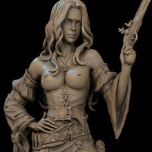 Pirate Extra Miniature STL Model - 3D print model-2