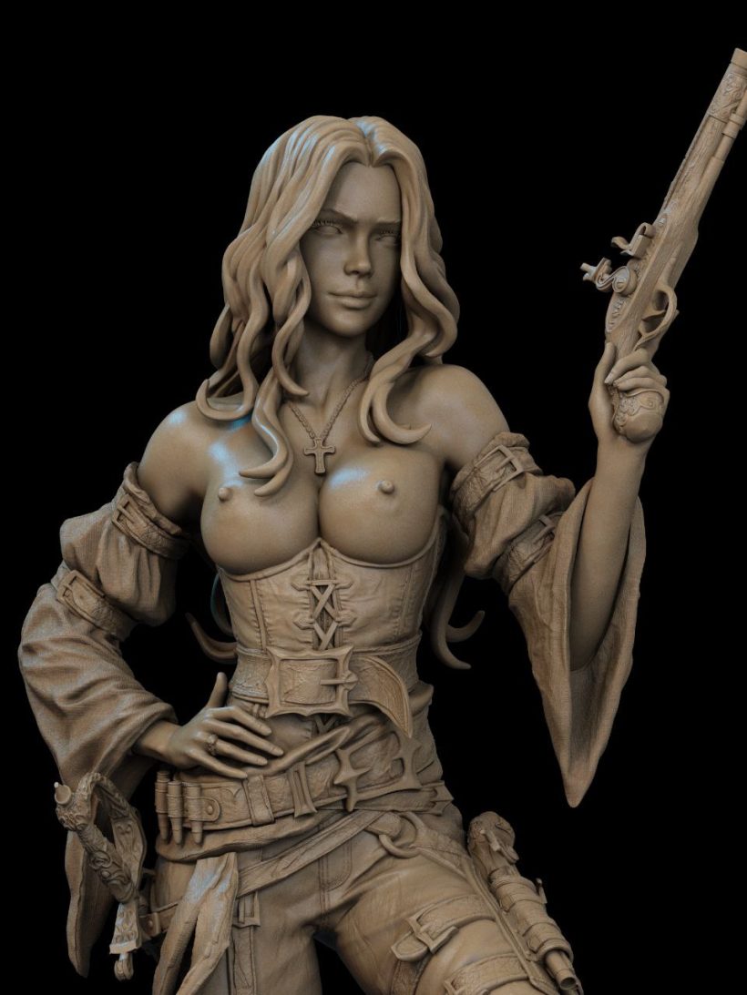 Pirate Extra Miniature STL Model - 3D print model-2