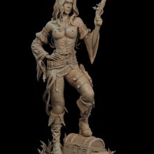 Pirate Extra Miniature STL Model - 3D print model