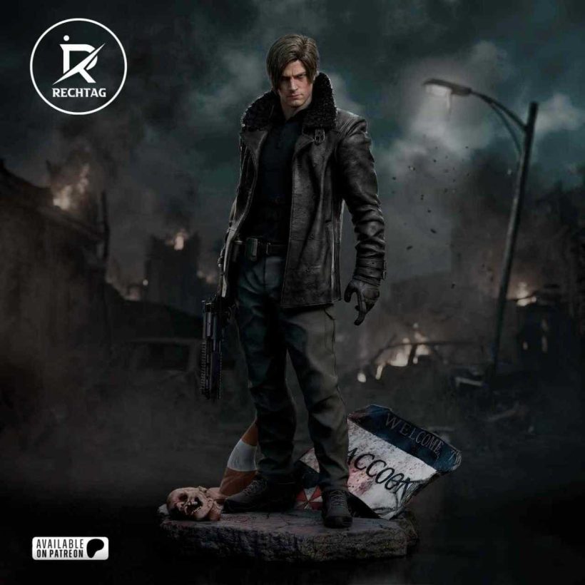 Leon S. Kennedy Residual Evil Statue - STL 3D print files