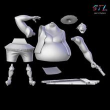 Demalo Black STL - One Piece - Fake Luffy for 3D Printing