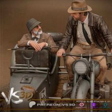 Indiana Jones Diorama - STL 3D print files