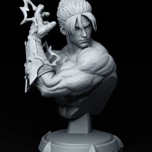 Jin Kazama STL + Bust - Tekken