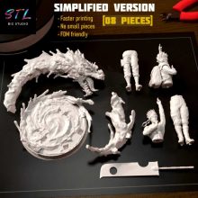 Kakashi vs Zabuza STL - Naruto - Diorama for 3D Printing