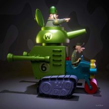 Sergeant Blast and The Private Meekly - STL 3D print files