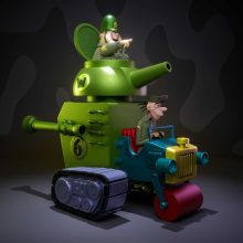 Sergeant Blast and The Private Meekly - STL 3D print files