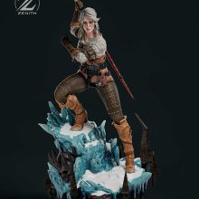 Ciri STL 5 + Bust + Extras - The Witcher