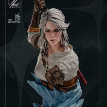 Ciri STL 5 + Bust + Extras - The Witcher