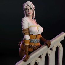 4216 Ciri NSFW - Witcher - STL 3D Print Files X 3D Animations