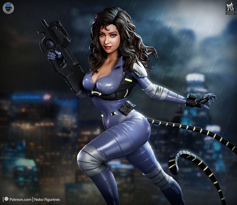 Catwoman Absolute - 3D print model-3