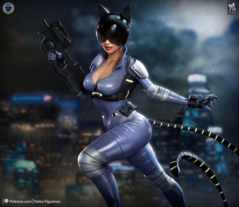 Catwoman Absolute - 3D print model-4