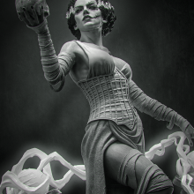 Frankenstein Bride - 3D print model