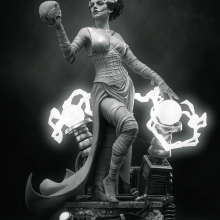 Frankenstein Bride - 3D print model-3