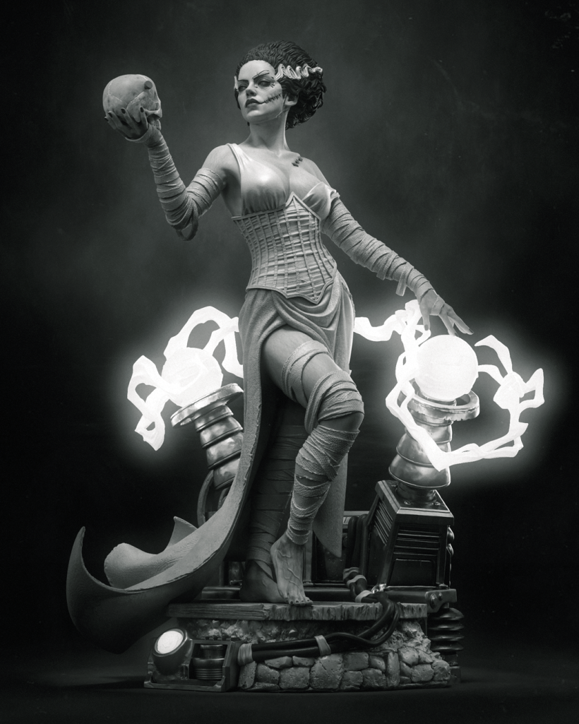 Frankenstein Bride - 3D print model-3