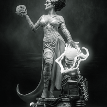 Frankenstein Bride - 3D print model-4