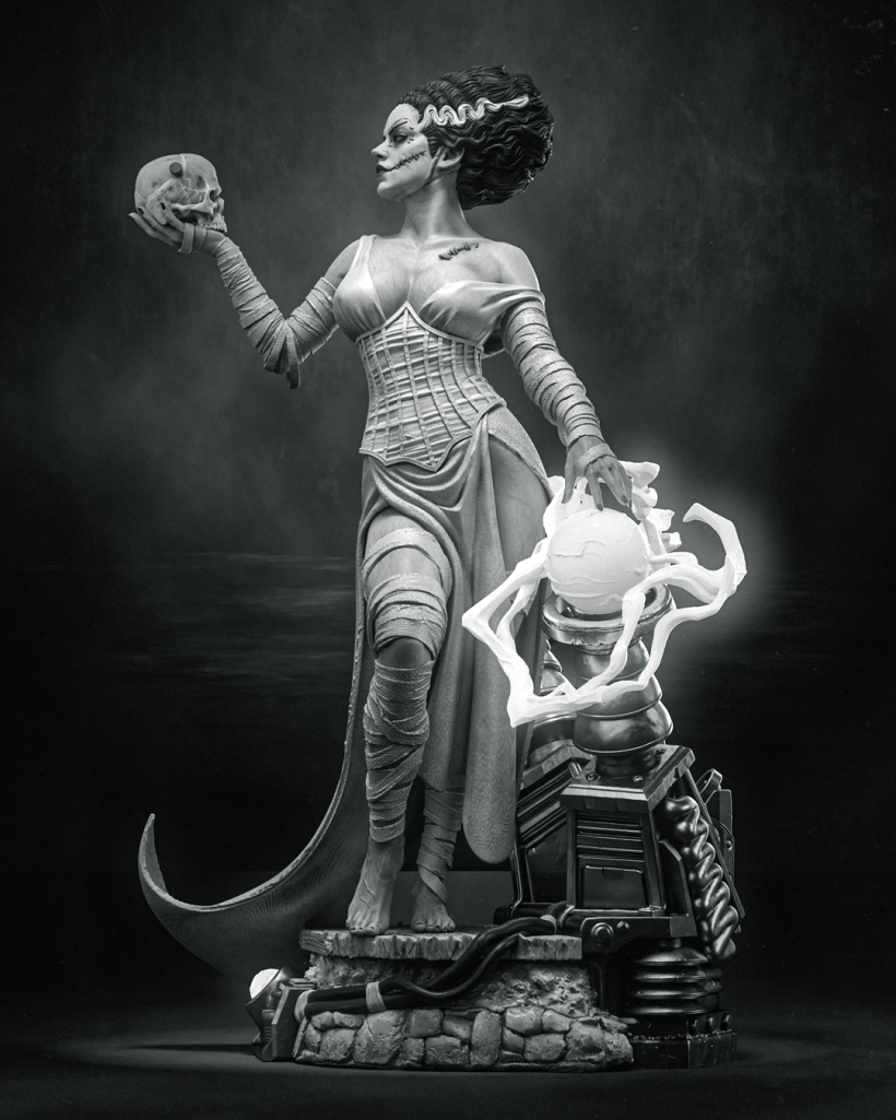 Frankenstein Bride - 3D print model-4
