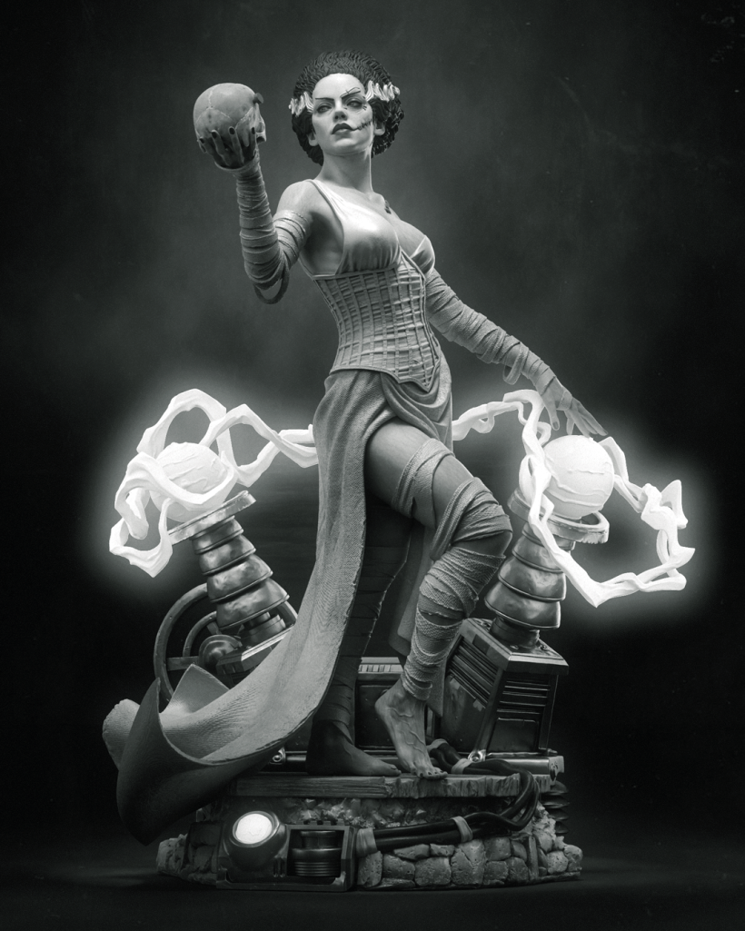 Frankenstein Bride - 3D print model-5