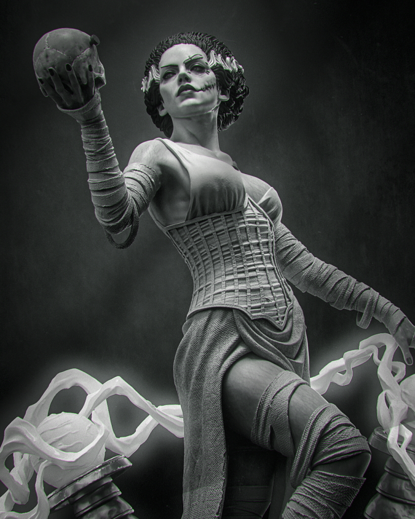 Frankenstein Bride - 3D print model
