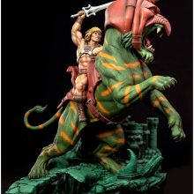 He-Man & Battle Cat - Masters of the Universe - 3D STL Print Model-2