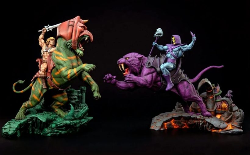 He-Man & Battle Cat - Masters of the Universe - 3D STL Print Model