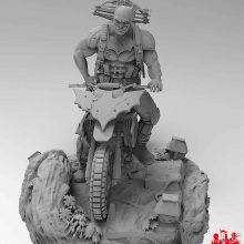 Batman on Motor - STL 3D print files