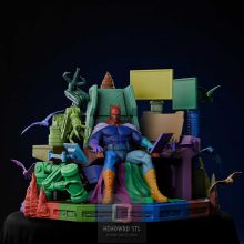 5380 Batman On Throne - DC Comics - STL 3D Print Files