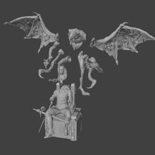 Gerald The Witcher Monster Diorama - STL 3D print files