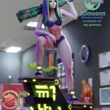 Rebecca - Cyberpunk - STL 3D print files