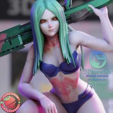 Rebecca - Cyberpunk - STL 3D print files