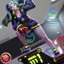 Rebecca - Cyberpunk - STL 3D print files