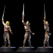 He Man & Battlecat Diorama - STL 3D print files-2