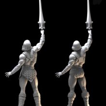 He Man & Battlecat Diorama - STL 3D print files-3