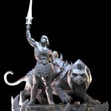 He Man & Battlecat Diorama - STL 3D print files-5